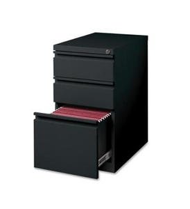 21" Deep 3 Drawer Metal Floor Pedestal Cabinet File Cabinet, Black
