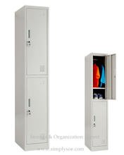 Two Door Contemporary School Metal Wardrobe