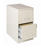 2 Drawer Under Desk Metal File Pedestal Cabinet 