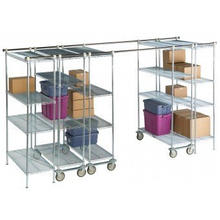 High Density Overhead Track Shelving Storage System