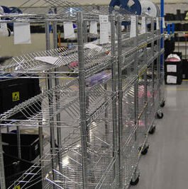 Electronic Industry Use Heavy Duty Chrome Wire Shelving