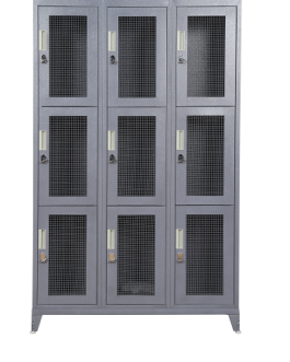 Sturdy Welded Ventilated Metal Lockers For Gym, School and Military