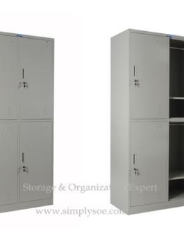 4 Door Gym Use Steel Storage Wardrobe Cupboard